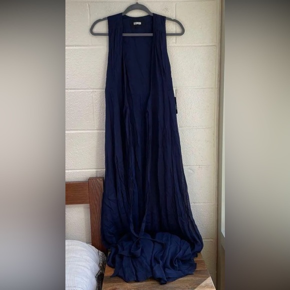 Reformation Lucille Dress sapphire wrap NEW with tags! - Picture 3 of 7